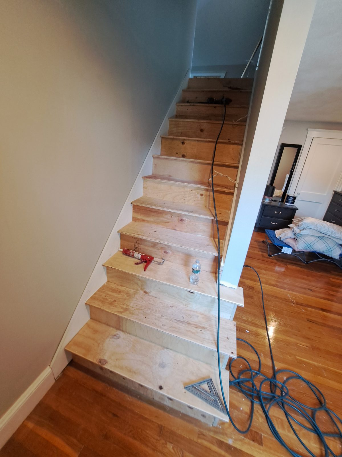 After — interior wood stair treads in Sutton, MA After — interior wood stair treads in Sutton, MA