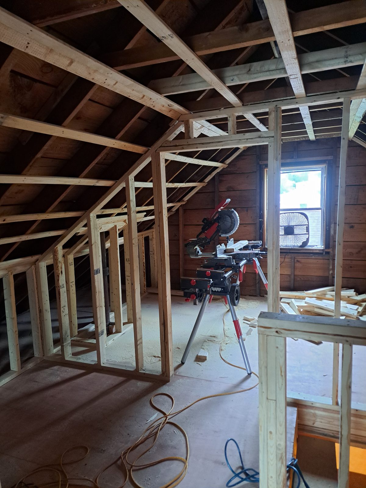 Before — stair landing framing in Worcester County, MA Before — stair landing framing in Worcester County, MA